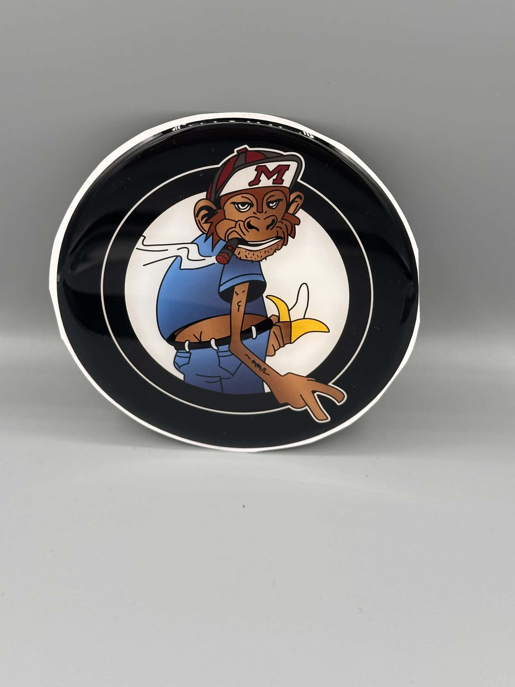 Monkey Spunk Dome Resin Sticker Set x4.