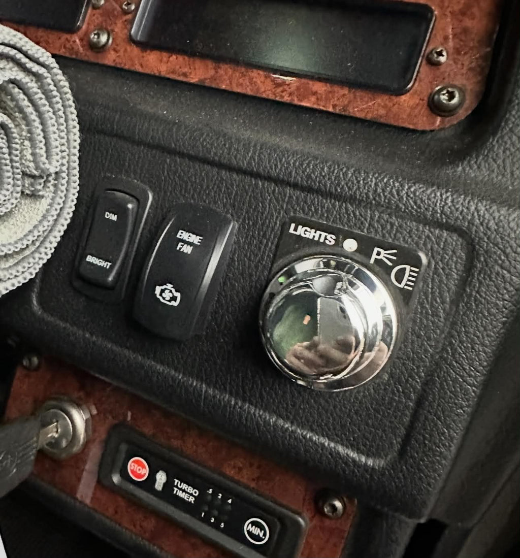 Monkey Spunk Polished 6061 Billet Headlight Switch.
