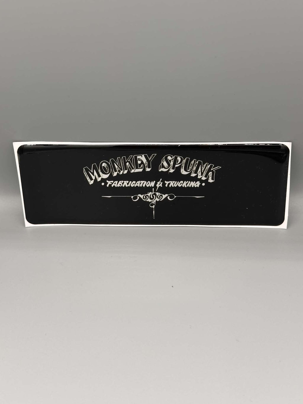 Monkey Spunk Dome Resin Sticker Set x4.
