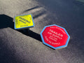 Truck ( Yellow. ) / Trailer ( Red. ) Brake Release Knob Set x2.  ( Roll Pin Style. )