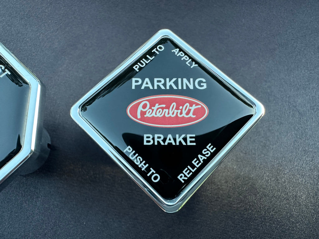 Peterbilt Screw On Truck / Trailer Brake Release Knob Set.