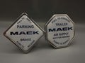Monkey Spunk Mack White Face With Transparent Writing Brake knob Set x2.