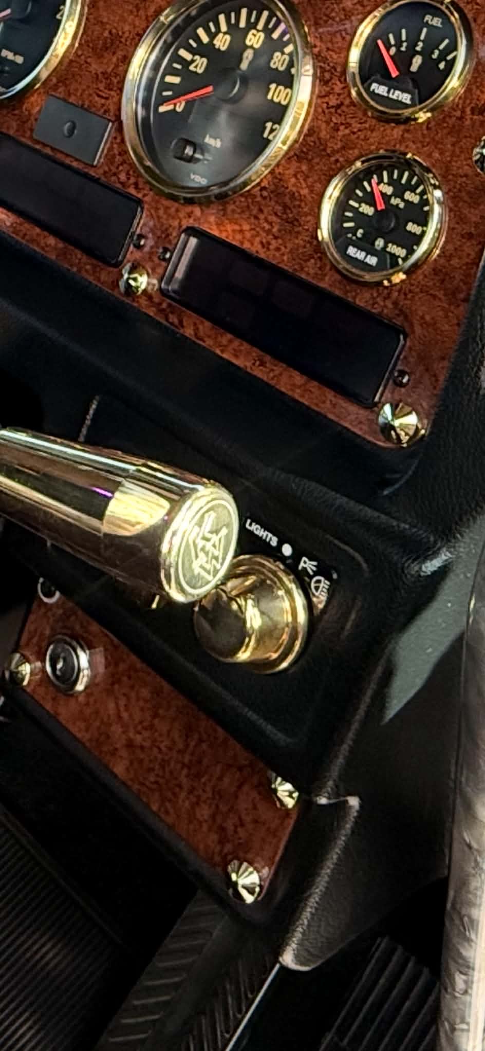 Monkey Spunk Brass Headlight Switch.